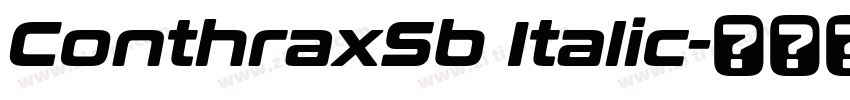 ConthraxSb Italic字体转换